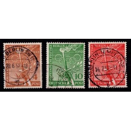 1952 - Berlin - AFA 88-90 - Frimærke - Stemplet. 1952 - Berlin - AFA 88-90 - Frimærke - Stemplet.